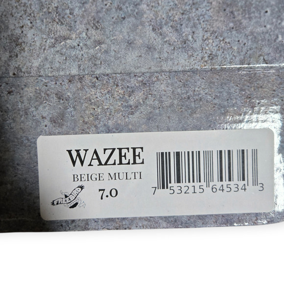 Freebird by Steven Wazee Boho Chic Zip Laces Ankle Booties Beige Multi Size 7 - Picture 9 of 10